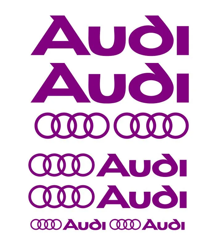 Kit de 8 stickers Audi violet