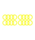 4 Stickers Logo Audi Jaune pour voiture