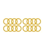4 Stickers Logo Audi Or pour voiture