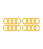 4 Stickers Logo Audi Orange pour voiture