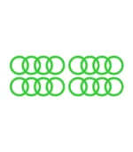 4 Stickers Logo Audi Vert pour voiture