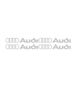 Lot de 4 autocollants Audi Logo pour personnalisation automobile