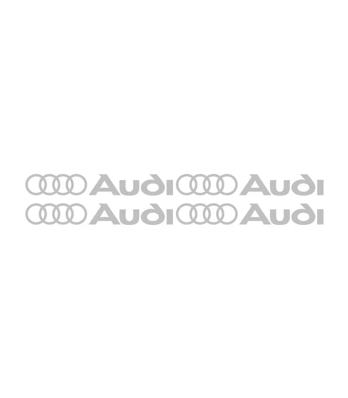 Lot de 4 autocollants Audi Logo pour personnalisation automobile