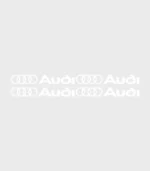 Lot de 4 autocollants Audi Logo pour personnalisation automobile