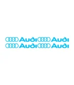 Lot de 4 autocollants Audi Logo pour personnalisation automobile