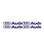 Lot de 4 autocollants Audi Logo pour personnalisation automobile