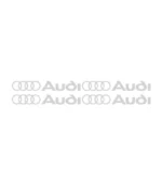 Lot de 4 autocollants Audi Logo pour personnalisation automobile