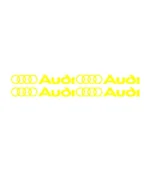 Lot de 4 autocollants Audi Logo pour personnalisation automobile