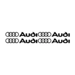 Lot de 4 autocollants Audi Logo pour personnalisation automobile