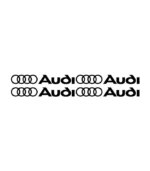 Lot de 4 autocollants Audi Logo pour personnalisation automobile