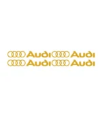 Lot de 4 autocollants Audi Logo pour personnalisation automobile