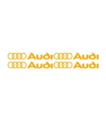 Lot de 4 autocollants Audi Logo pour personnalisation automobile