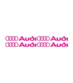 Lot de 4 autocollants Audi Logo pour personnalisation automobile