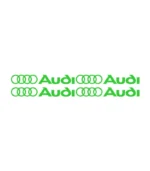 Lot de 4 autocollants Audi Logo pour personnalisation automobile