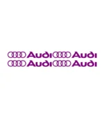 Lot de 4 autocollants Audi Logo pour personnalisation automobile