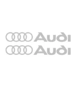 2 stickers logo Audi pour voiture