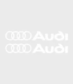 2 stickers logo Audi pour voiture