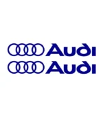 2 stickers logo Audi pour voiture