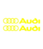 2 stickers logo Audi pour voiture