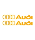 2 stickers logo Audi pour voiture
