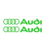2 stickers logo Audi pour voiture