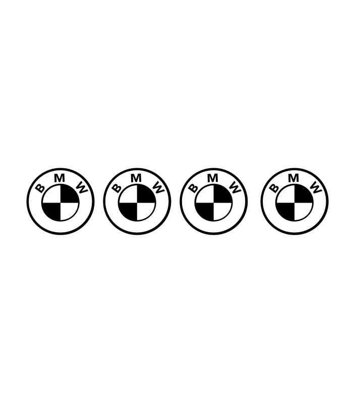 4 stickers logo BMW autocollants