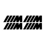 4 stickers logo M BMW