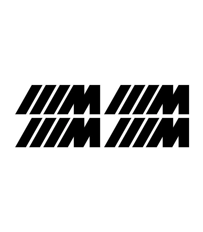 4 stickers logo M BMW