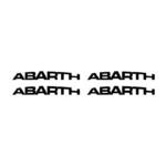 4 Stickers Fiat Abarth pour voiture