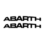 2 stickers Fiat Abarth pour personnalisation automobile