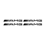 4 stickers Logo AMG pour voiture