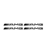 4 stickers Logo AMG pour voiture