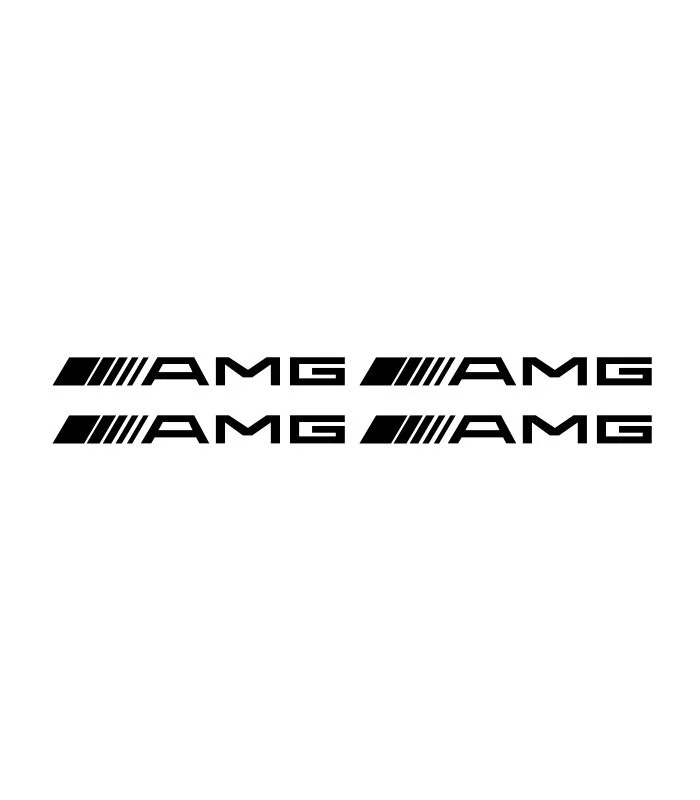 4 stickers Logo AMG pour voiture