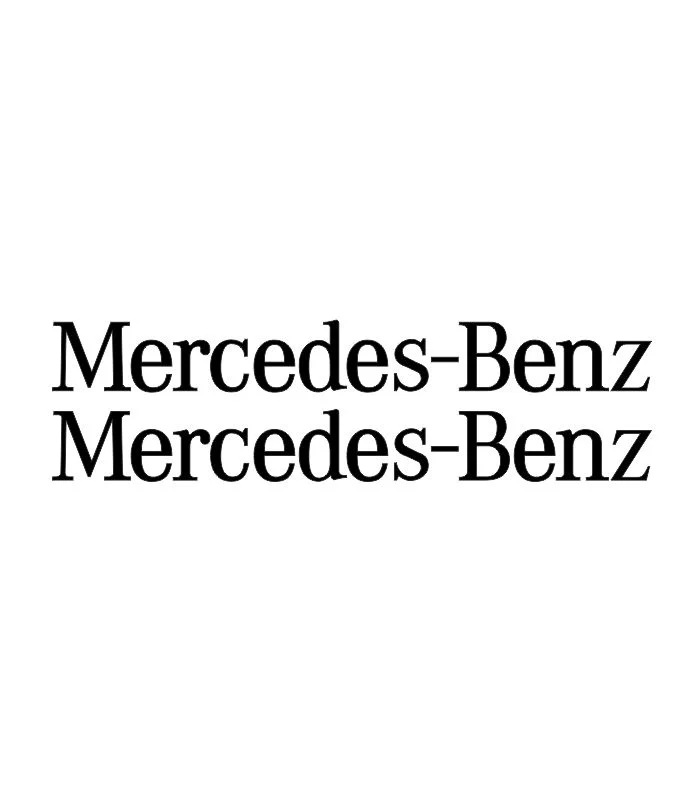 2 stickers Mercedes-Benz logo pour personnalisation automobile