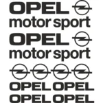 Kit de 10 stickers Opel pour personnalisation automobile