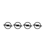 4 stickers Logo Opel pour personnalisation automobile