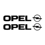 2 stickers Opel + logo automobile