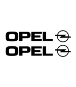 2 stickers Opel + logo automobile
