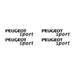 Lot de 4 stickers Peugeot Sport
