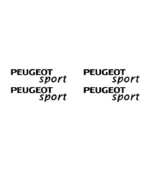 Lot de 4 stickers Peugeot Sport