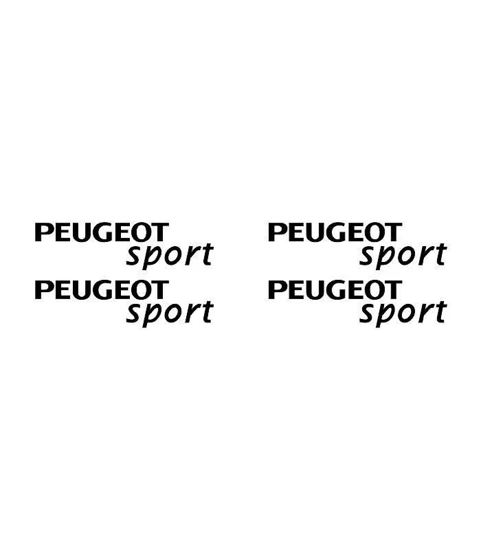 Lot de 4 stickers Peugeot Sport