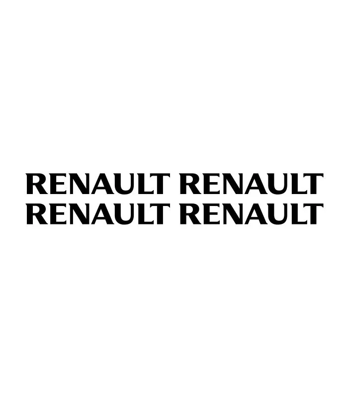 Lot de 4 stickers Renault pour personnaliser votre véhicule.