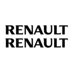 2 stickers Renault en vinyle découpé pour personnalisation automobile