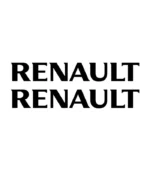 2 stickers Renault en vinyle découpé pour personnalisation automobile