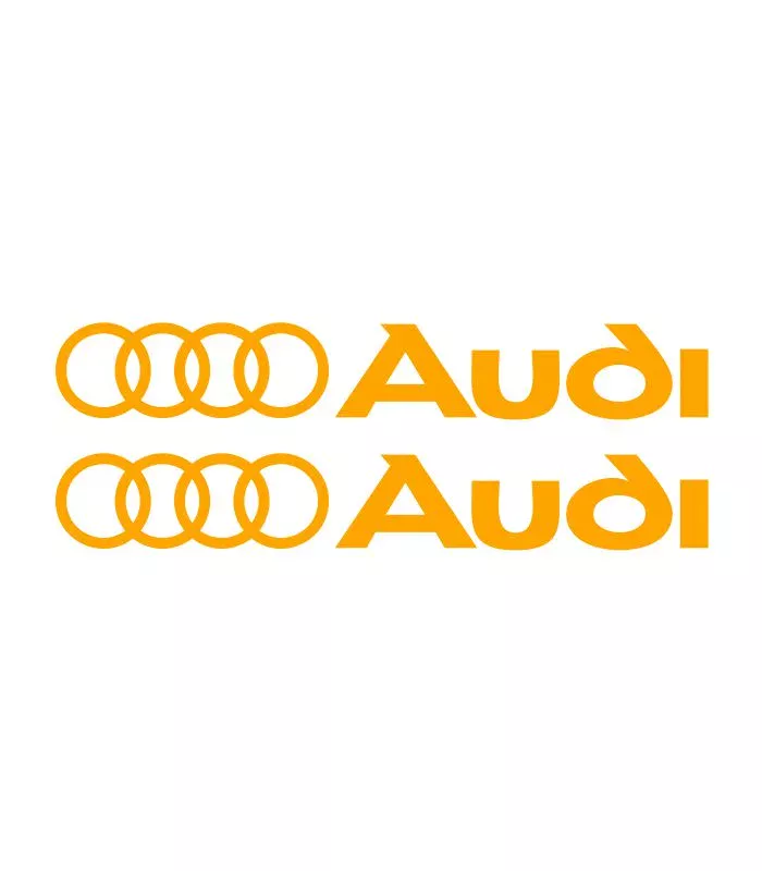 2 stickers logo Audi pour voiture