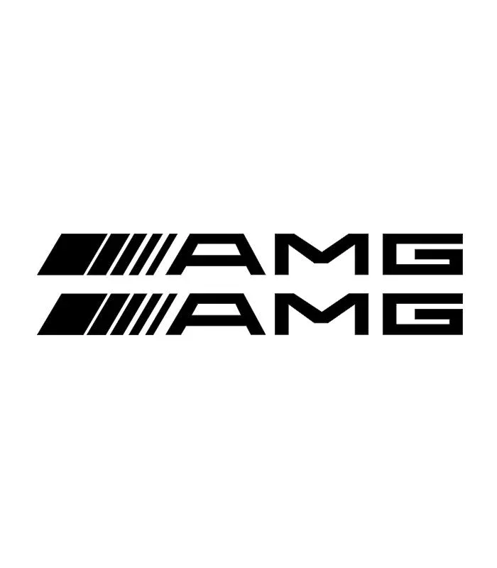 2 stickers logo AMG Mercedes-Benz pour voiture, décoration automobile