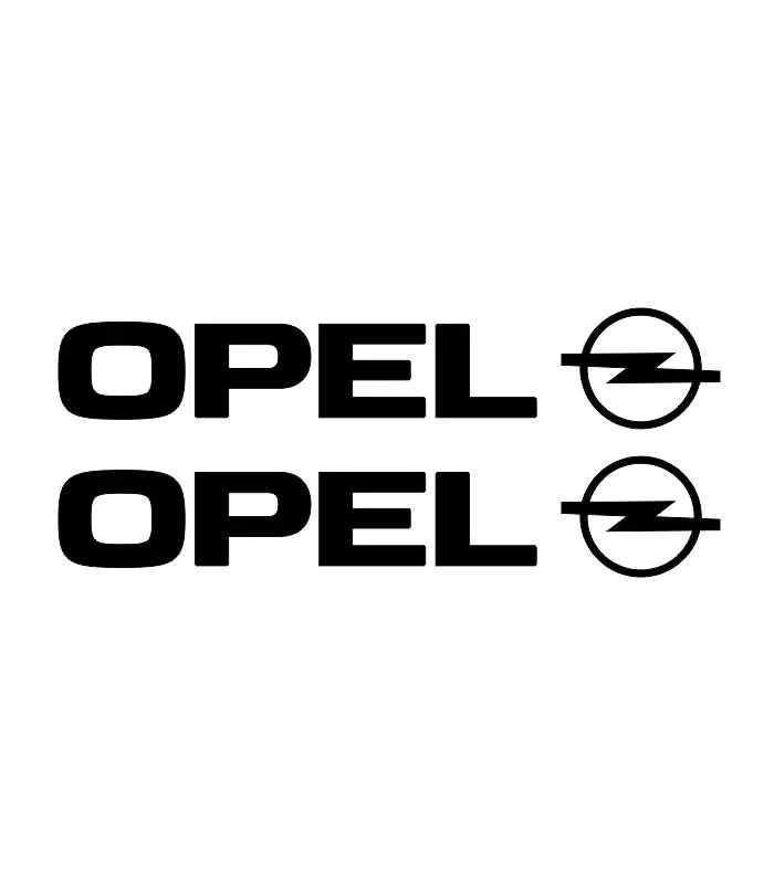2 stickers Opel + logo automobile