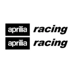 2 Stickers Aprilia Racing