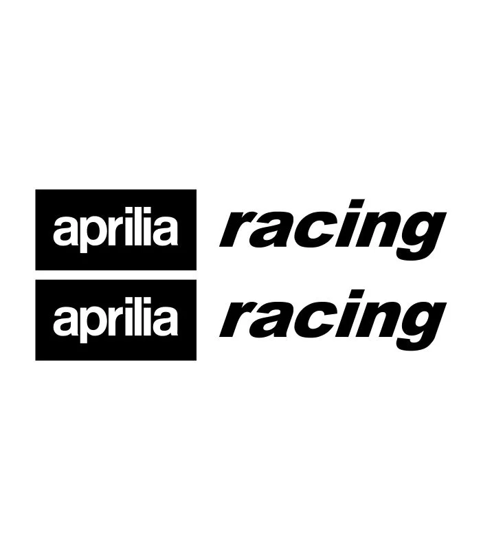 2 Stickers Aprilia Racing