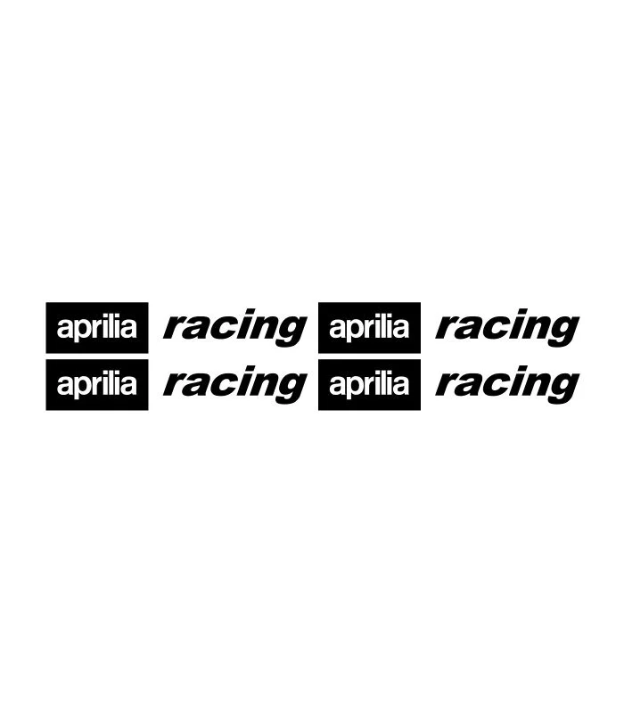 4 Stickers Aprilia Racing